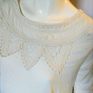 Lucky Brand embroidered top